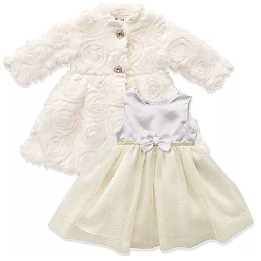 Blueberi Boulevard Baby Girls Sleeveless 2-pc. Dress Set NWT